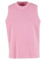Dames T-Shirt Build Your Brand Vintage Washed Sleeveless Tee Cool Pink